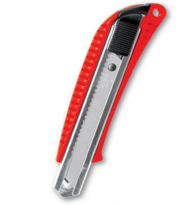 Elephant Brand Cutter NO.1801 RED COLOR (PACK OF 1) Stainless Steel Blad Cutter, use in office & household and much more.