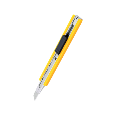 Elephant Brand Cutter P-902 YELLOW COLOR (PACK OF 1) Stainless Steel Blad Cutter, use in office & household and much more.
