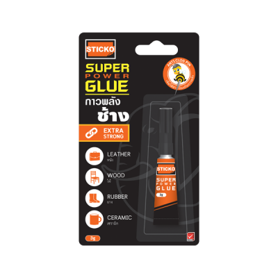 STICKO SUPER GLUE GEL, PACK OF 6 (3 gm each) MADE IN THAILAND