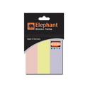 Elephant Sticky Note Marker STD PASTEL 3 Colours Mini Text Highlighter Strips Pastel Tab Rectangle Flags Fluorescent Sticky Note for Marking,Office & Household and much more.(MADE IN THAILAND)
