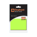 Elephant Sticky Note STD 3X3 Neon Green Color, Self -Stick Notes 100 Sheet/Pad (PACK OF 1),Colors Stickers , Made in Germany