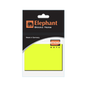 Elephant Sticky Note STD 3X3 Neon Yellow Color, Self -Stick Notes 100 Sheet/Pad (PACK OF 1),Colors Stickers , Made in Germany