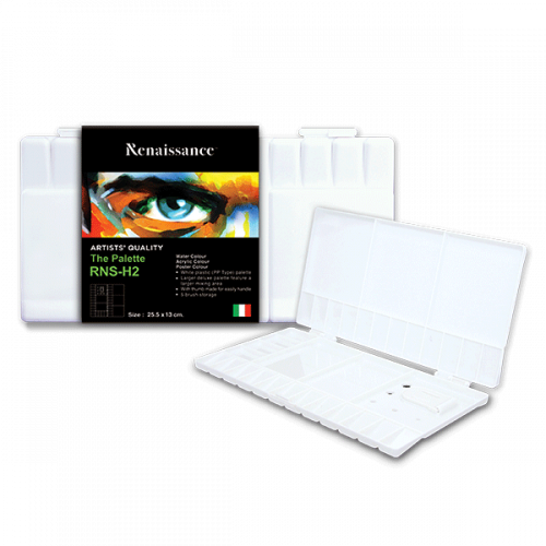 Renaissance White Foldable Water Palette H-2