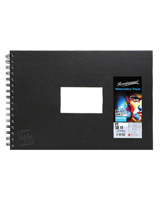 Renaissance & Fabriano Drawing Watercolour pad A4 size 300 grams (25 sheets), model RH 101