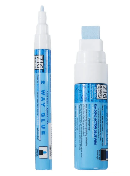 ZIG MEMORY SYSTEM 2 WAY GLUE Squeeze & Roll 2 Pen Set TIP SIZE:2,15 mm TIP are available