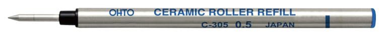Gently Used [OHTO C-305P Ceramic Rollerball Pen Refill - 0.5mm Blue Ink - Designed for Smooth Writing with Ceramic Ball Technology. Compatible Pens] – Value Deal , Fully Functional , Tested & Working .