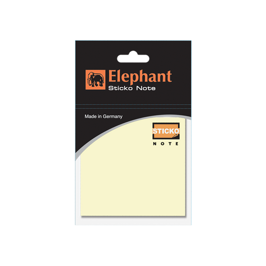 Elephant Sticky  Note STD 2X3 Neon Lemon Yellow  Color, Self -Stick Notes 100 Sheet/Pad (PACK OF 1),Colors Stickers , Made in Germany