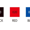 Zig Kuretake Calligraphy Pen 3.0 Oblique Tip Black,Red,Blue,3 Color Set,For Italic and Gothic Calligraphy Beginners, Odourless, Xylene Free, Professional quality.AP-Certified JAPAN.