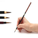 ZIG Kuretake Menso Brush Set (Fine & Medium) – Professional Detail Brushes for Manga, Illustration, Ink Painting & Calligraphy – Flexible Precision Tip