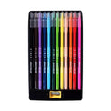 MASTERART PINXX 3 in 1 Silky Hybrid Coloured Pencils Set – 12 Bright Shades with Sharpener | Washable, Water-Soluble & Smooth Colour Lead | Non-Toxic Colouring Pencils for Kids & Artists