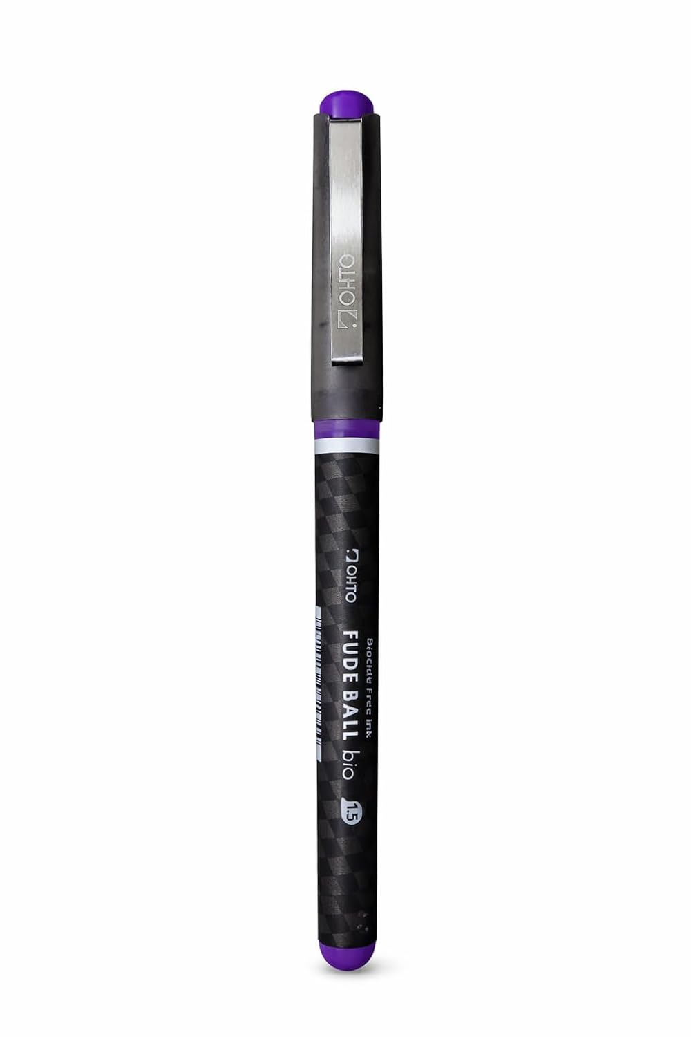 OHTO Fude Ball Bio 1.5mm Gel Ink Roller Pen – Violet Color Pack of 2 | Smooth Waterproof/Fadeproof Pigmented Ink, Bold Tip for Notes, Signatures & Daily Writing | Made in Japan