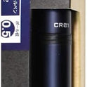 OHTO CR01 Ceramic Roller Ballpoint Pen, 0.7mm Fine Point, Thick Aluminum Barrel with Brass Components, Matte Blue, Water-Based Blue Ink