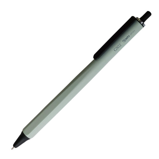 OHTO GS02 Old Green Roller Gel Pen – Metal Design Aluminum Barrel | 0.5mm Fine Tip with Black Ink, Quick-Dry Ceramic Roller Ink | Refillable Pen for Office, Journaling, Writing | Made in Japan