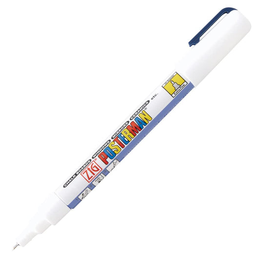 Gently Used [Zig KURETAKE POSTERMAN Extra Fine 000 White Color Paint Marker Never Fade Quick Dry and Permanent works on Chalk Boards,Windows,Fabric, Wood,Canvas, Ceramic.] – Value Deal , Fully Functional , Tested & Working .