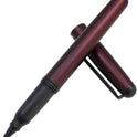 OHTO CR01 Ceramic Roller Ballpoint Pen, 0.7mm Fine Point, Thick Aluminum Barrel with Brass Components, Matte Wine Red Finish, Water-Based Blue Ink