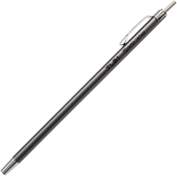 OHTO TL01 Ballpoint Pen TL01-B5-GY Gray 0.5mm Pocket-Size Ultra Compact Ballpoint Pen (Gray Body Ink Black 0.5mm) – Elegant Metal Design, Refillable Ink, Smooth Writing for Notes & Signatures. AP-Certified JAPAN