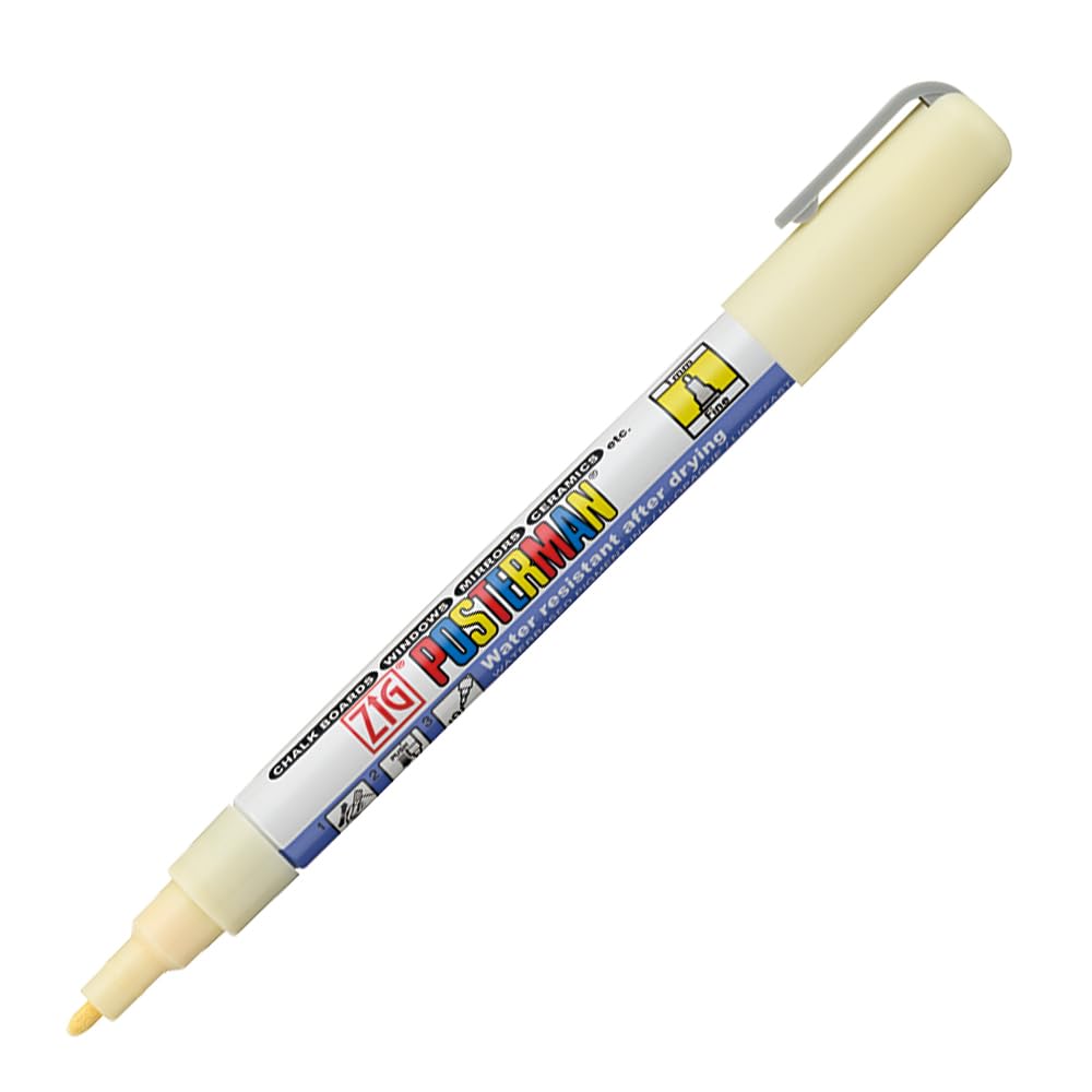 Zig Posterman Waterproof Chalk Marker PMA-20/450 PRIMROSE 1mm Fine Tip Made In Japan