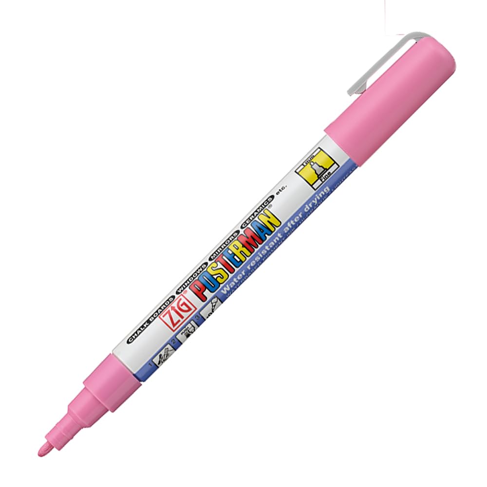 Zig Posterman Waterproof Chalk Marker PMA-20/223 TENDER PINK 1mm Fine Tip Made In Japan