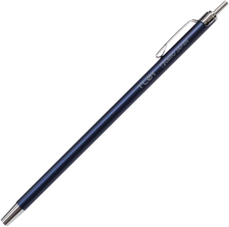 OHTO TL01 Ballpoint Pen TL01-B5-NV Navy 0.5mm Pocket-Size Ultra Compact Ballpoint Pen (Navy Body Ink Black 0.5mm) – Elegant Metal Design, Refillable Ink, Smooth Writing for Notes & Signatures. AP-Certified JAPAN