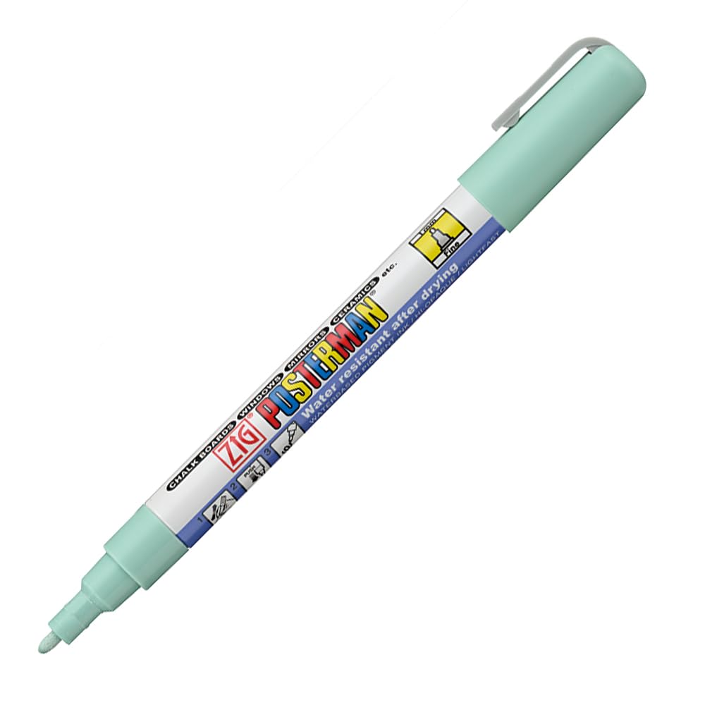 Zig Posterman Waterproof Chalk Marker PMA-20/449 PALE AQUA 1mm Fine Tip Made In Japan