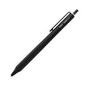 Ohto GS02 Roller Gel Pen, Black Body Retractable Needle Tip 0.5mm Black Barrel, Ultra-Quick Drying Black Gel Ink Pen, All-Metal Hybrid Body, Advanced technology Gel ink refill PG-M05NP Made in Japan