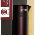 OHTO CR01 Ceramic Roller Ballpoint Pen, 0.7mm Fine Point, Thick Aluminum Barrel with Brass Components, Matte Wine Red Finish, Water-Based Blue Ink