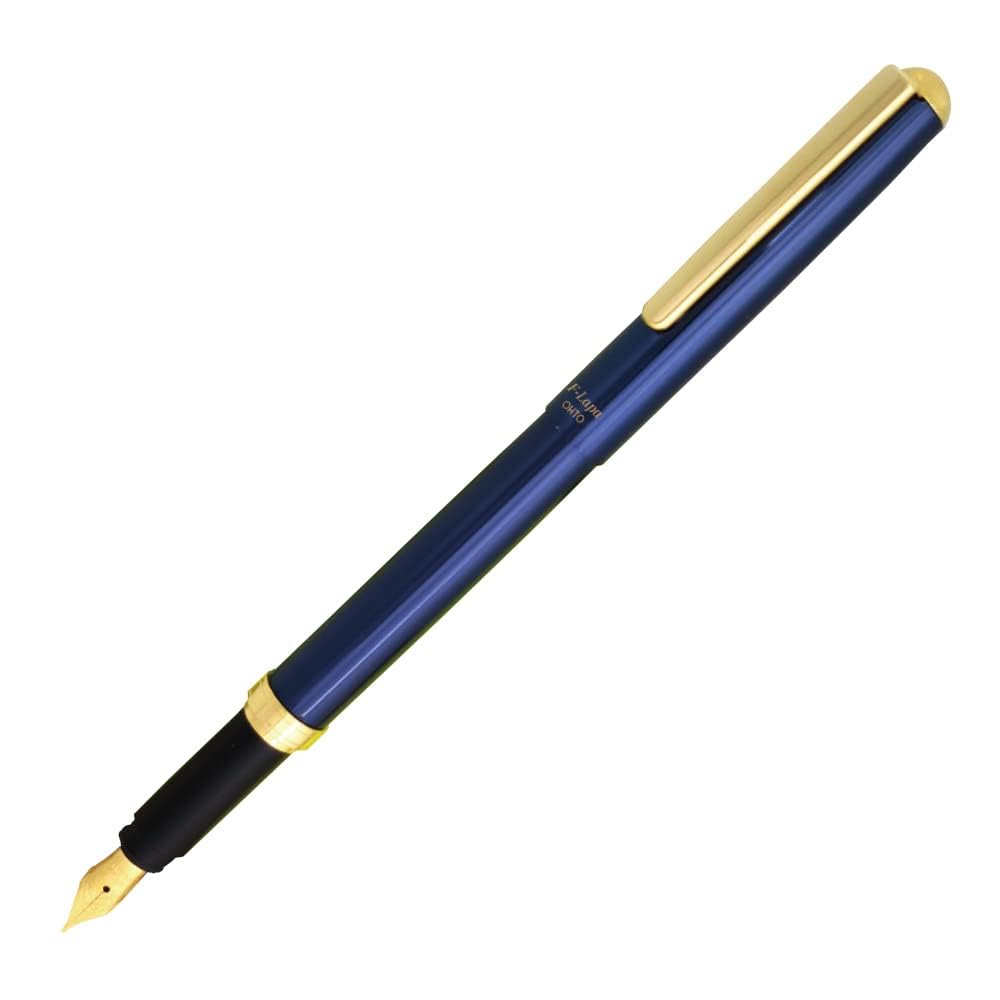 OHTO F-Lapa Fountain pen Blue Body For Signature Calligraphy,Consistent Smooth Flow Smooth Elegant Writing with Fine Nib and Ink Converters Beautiful Box Packing Professional quality, Made in Japan