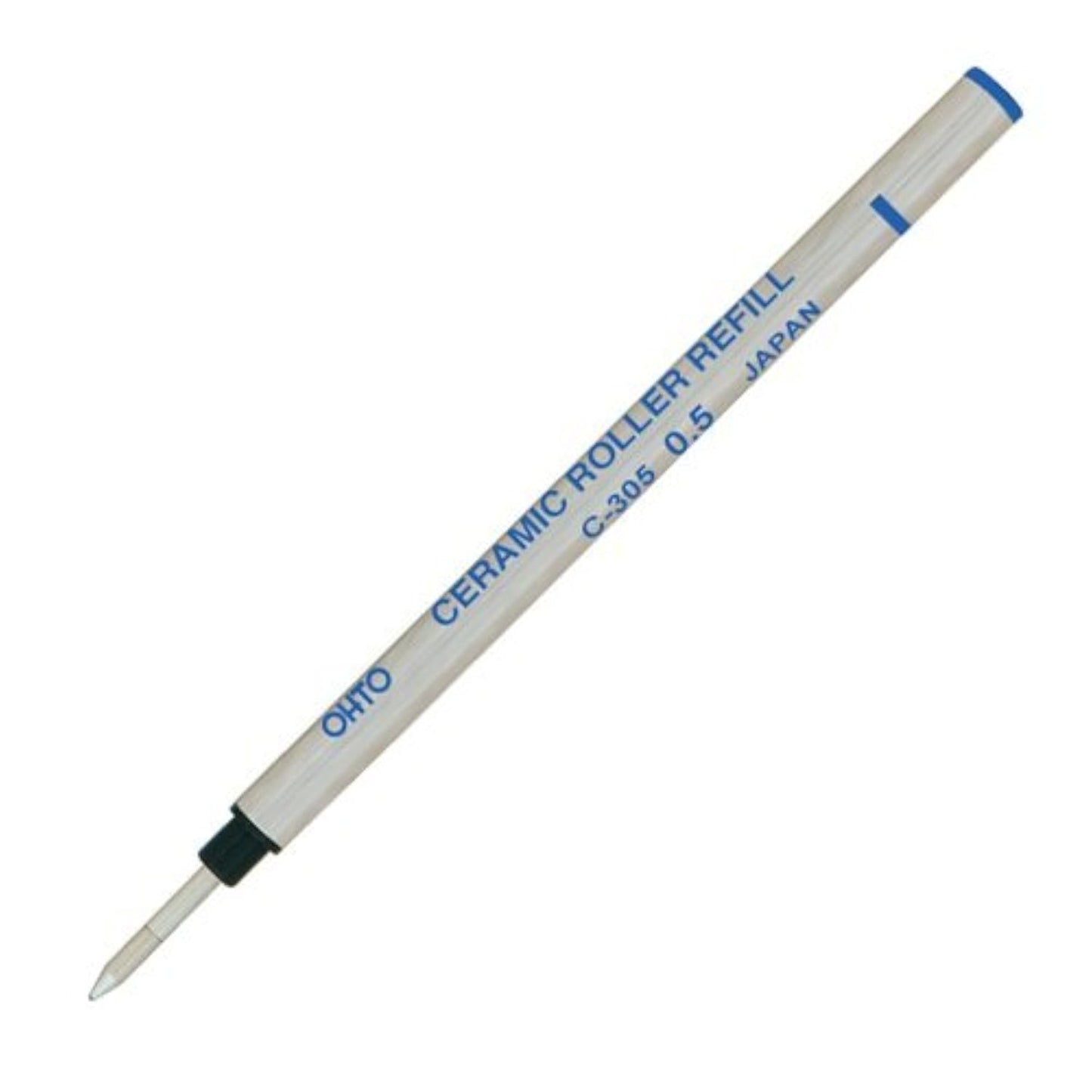 Gently Used [OHTO C-305P Ceramic Rollerball Pen Refill - 0.5mm Blue Ink - Designed for Smooth Writing with Ceramic Ball Technology. Compatible Pens] – Value Deal , Fully Functional , Tested & Working .