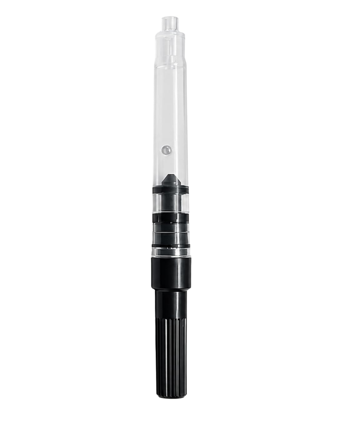 MELLO Fountain Pen Ink Converter | Plastic Body | Refillable Piston Converter for Bottled Ink | Pack of 1 | Compatible with Standard Fountain Pens | Transparent Reusable Ink Converter | Made in Japan
