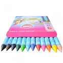 MASTERART WAX CRAYONS, Regular Size 12 Colors[PACK OF 1].