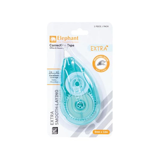 Elephant Correction TAPE EXTRA 5 mm SIZE (Set of 2,BLUE COLOR) works best for students,Professional Artist.