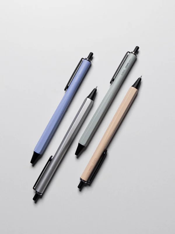 OHTO GS02 Old Green Roller Gel Pen – Metal Design Aluminum Barrel | 0.5mm Fine Tip with Black Ink, Quick-Dry Ceramic Roller Ink | Refillable Pen for Office, Journaling, Writing | Made in Japan