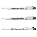 Zig CALLIGRAPHY PEN OBLIQUE Tip BLACK 3 Set, 1mm, 2mm, 3mm, For Italic and Gothic Calligraphy Beginners, AP-Certified, Odourless, Xylene Free, Professional quality, Made in Japan Kuretake.