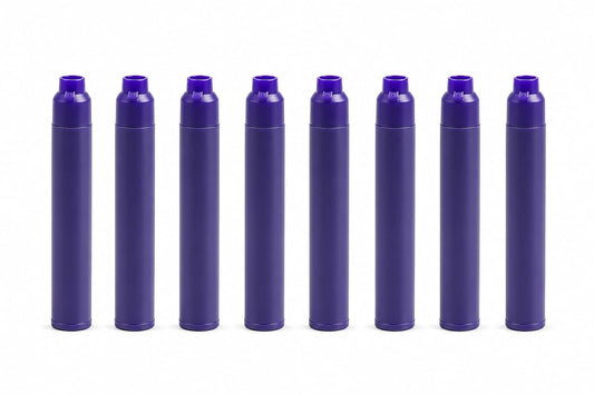 MELLO Universal Standard Fountain Pen Ink Cartridges – Purple Ink | Pack of 8 | Fountain Pen Ink Refill | Smooth Writing Ink Cartridges for Journal, School & Office Use | Standard International Size