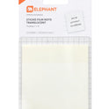 Elephant Transparent Sticky Notes | Translucent Sheets for Office, Study & Documents | Removable & Repositionable | 50 Sheets Pack of 2 | Made in Thailand