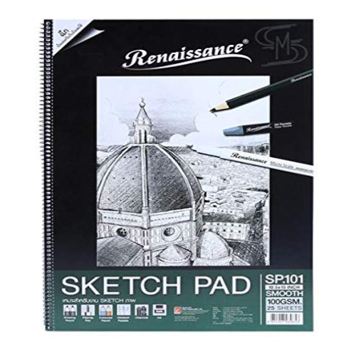 Renaissance Fabriano Sketchbook Drawing Book SP101 (100GSM 25 Sheets)