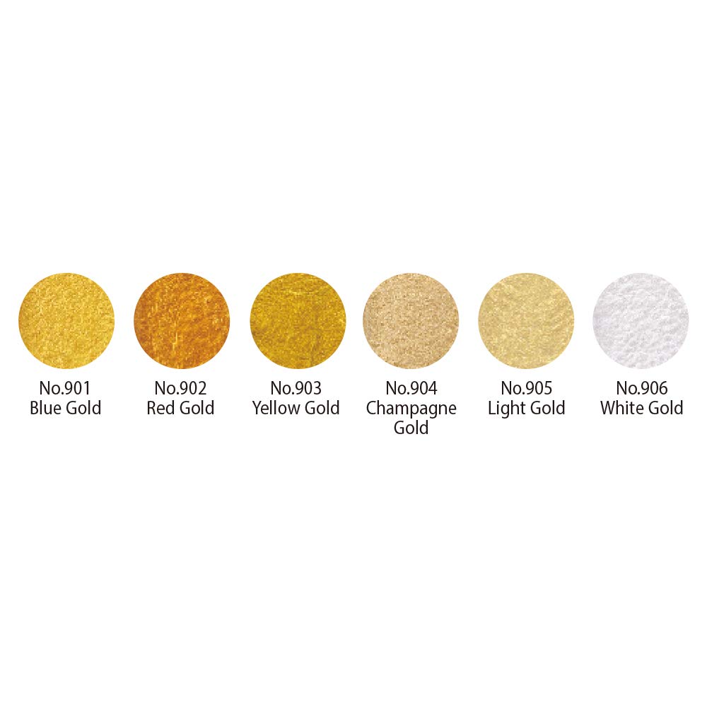 ZIG KURETAKE GANSAI TAMBI STARRY COLORS 6 COLORS SET CARTOONIST MENSO BRUSH Medium NATURAL HAIR