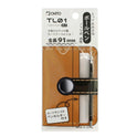 OHTO TL01 0.5mm Needle Point Ballpoint Pen, Navy Aluminum Body | Pocket-Size Ultra Compact Metal Pen, Refillable Soft Black Ink for Notes, Signtaure & Everyday Carry | Made in Japan