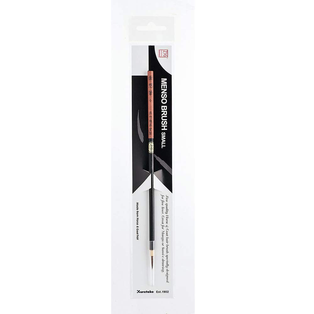 ZIG KURETAKE GANSAI TAMBI ”STARRY COLORS” 6 COLORS SET WITH ZIG CARTOONIST MENSO BRUSH SMALL NATURAL HAIR.
