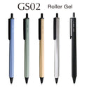 OHTO GS02 Old Green Roller Gel Pen – Metal Design Aluminum Barrel | 0.5mm Fine Tip with Black Ink, Quick-Dry Ceramic Roller Ink | Refillable Pen for Office, Journaling, Writing | Made in Japan