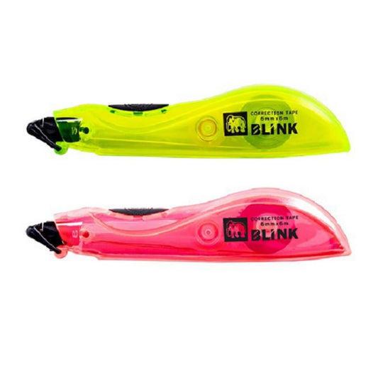 Elephant Correction TAPE BLINK 6 mm SIZE (PACK OF 1,GREEN COLOR) works best for students,Professional Artist