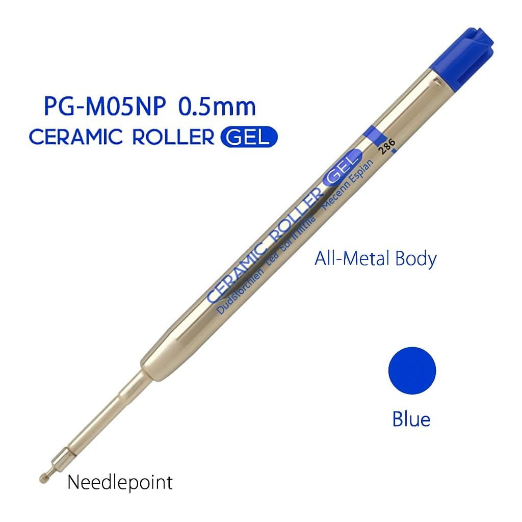 OHTO PG-M05NP 0.5mm Ceramic Gel Ink Refill – Compatible with OHTO GS02 Multi Pen, Fine Metal Tip, Quick-Dry Blue Ink for Smooth, Precise & Reliable Writing – Made in Japan