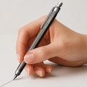 OHTO GS01 Premium Aluminum Gel Pen 0.5mm Needle Tip Black Ink, Quick Dry Smooth Writing Pen, Metal Body with Brass Clip, Executive Office Pen for Journaling, Notes & Everyday Writing, Black