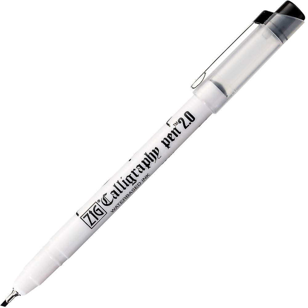ZIG KURETAKE CALLIGRAPHY PEN [PC-200] 2.0 Oblique Tip (PACK OF 2)