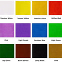 Mont Marte Fabric Paint Set 12Pc X 20Ml, Assorted
