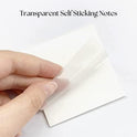 Elephant Transparent Sticky Notes | Translucent Sheets for Office, Study & Documents | Removable & Repositionable | 50 Sheets Pack of 2 | Made in Thailand