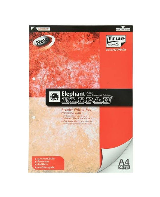 Elephant Notepad, report book, A4  Model P-102  70 gsm, 50 sheets, straight line 8 mm