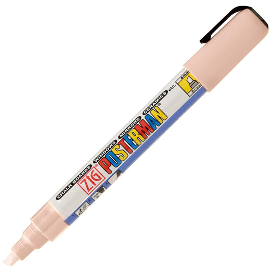 Zig Posterman Waterproof Chalk Marker PMA-50/711 NATURAL BEIGE 6mm Chisel Tip Made In Japan