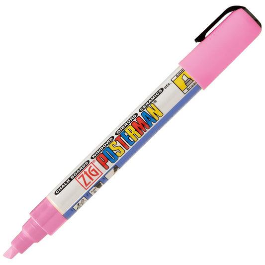 Zig Posterman Waterproof Chalk Marker PMA-50/223 TENDER PINK 6mm Chisel Tip Made In Japan
