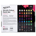 Mont Marte Acrylic Paint Set 48 Colors 36ml, Suitable for Canvas, Wood, MDF, Leather, Air-Dried Clay, Plaster, Cardboard, Paper and Crafts, Multicolour